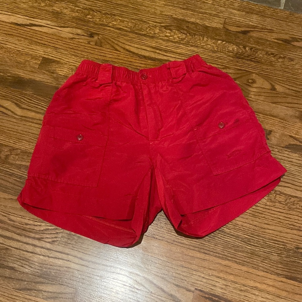 AFTCo fishing shorts, red